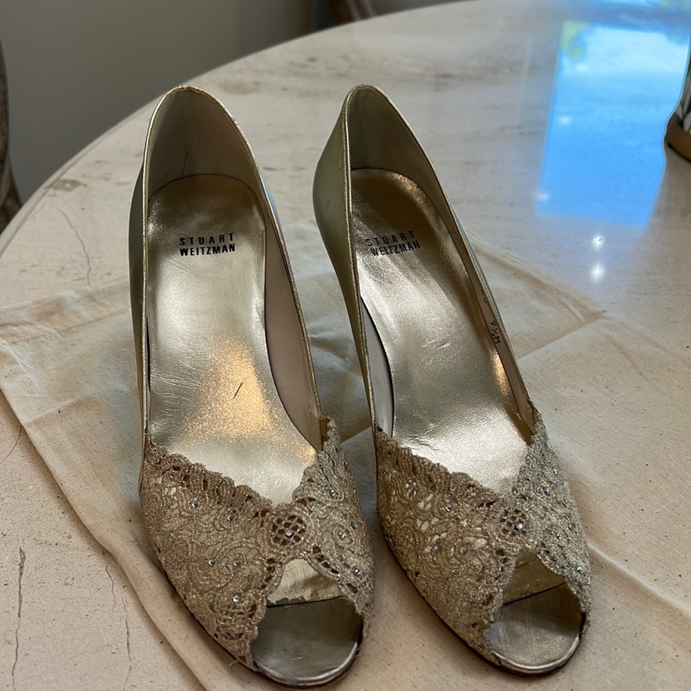 Stuart Weitzman evening shoes size 10